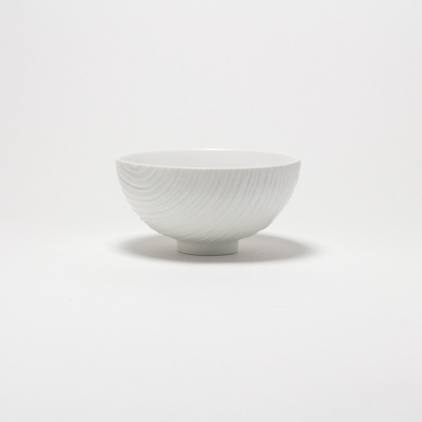 White Porcelain Textured Porcelain Bowl