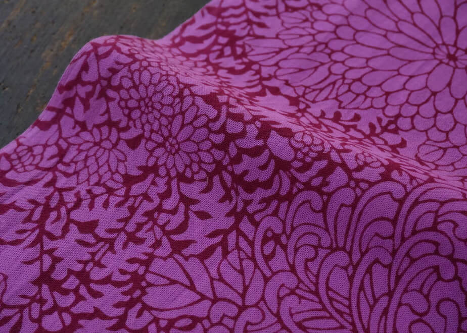 Tenugui Cloth - Flower Pattern