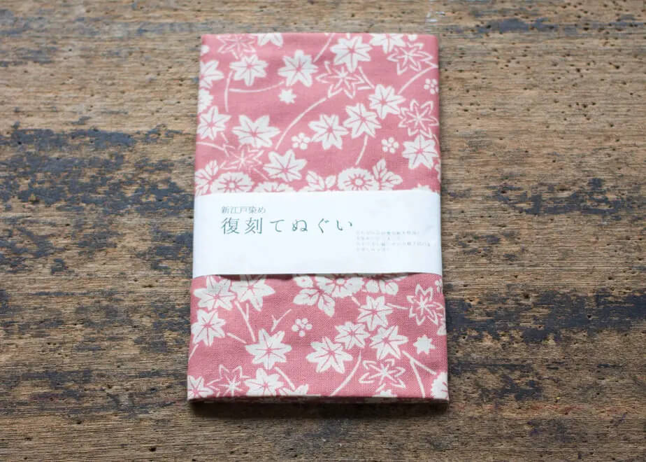 Tenugui Cloth - Flower Pattern