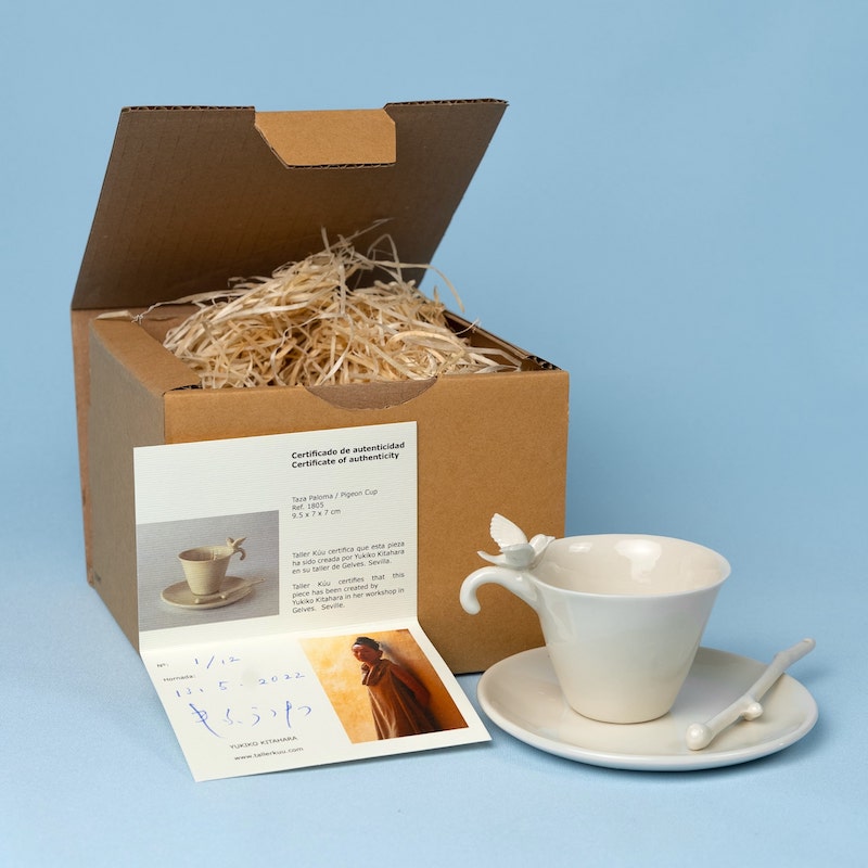 Yukiko Kitahara - Porcelain Dove Cup and Saucer