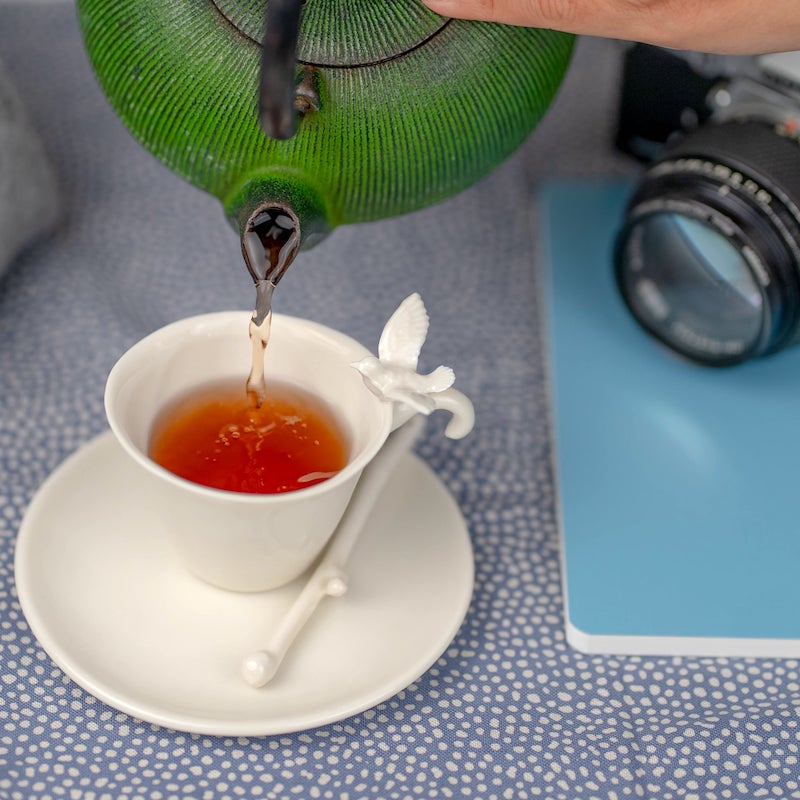 Yukiko Kitahara - Porcelain Dove Cup and Saucer