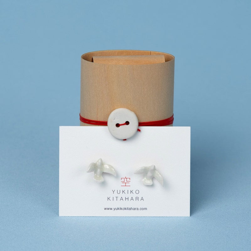 Yukiko Kitahara - Porcelain Dove Earrings