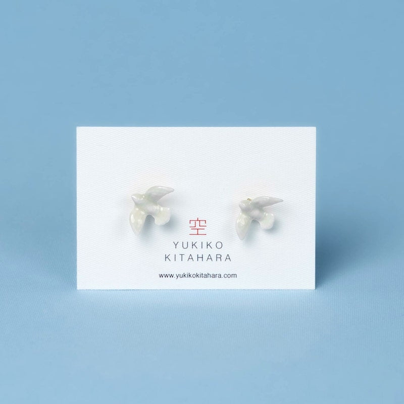 Yukiko Kitahara - Porcelain Dove Earrings