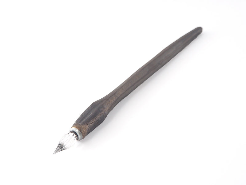 Hizen Five: Arita-Yaki Glass Dip Pen: Tetsugusuri Black