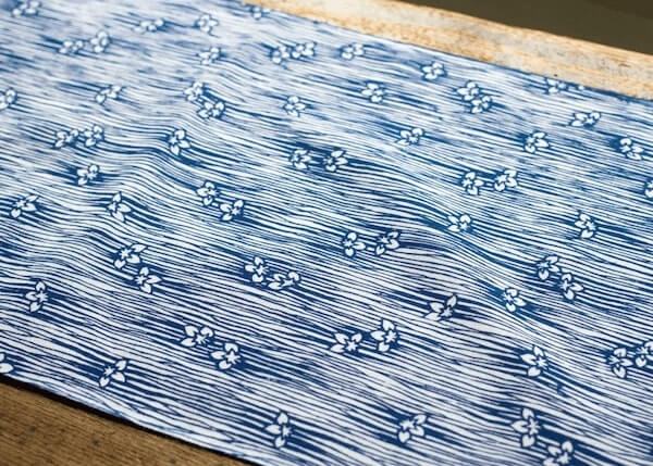 Tenugui Cloth - Flower Pattern