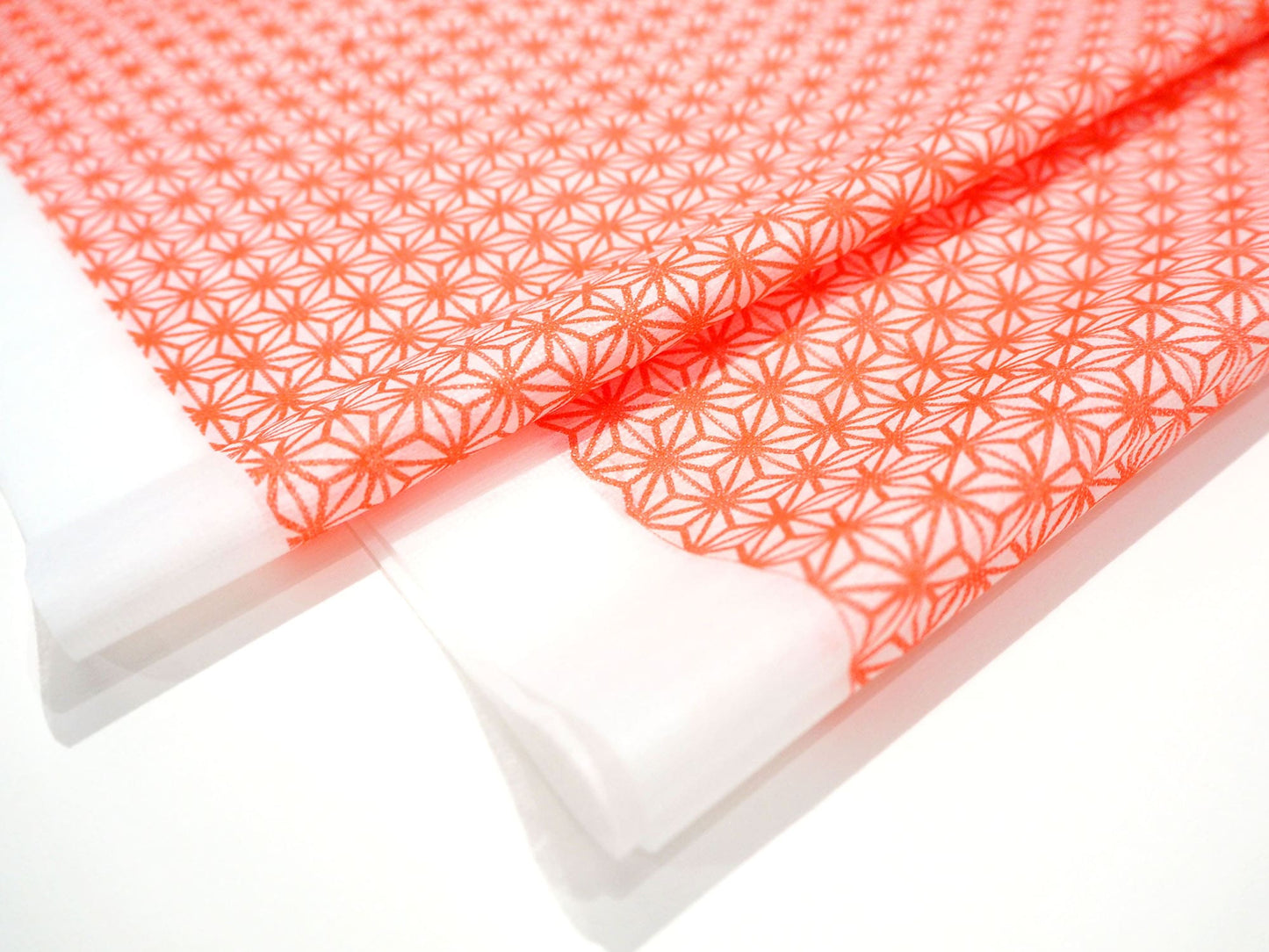 Furoshiki Style Reusable Wrapping Cloths - Red Asanoha