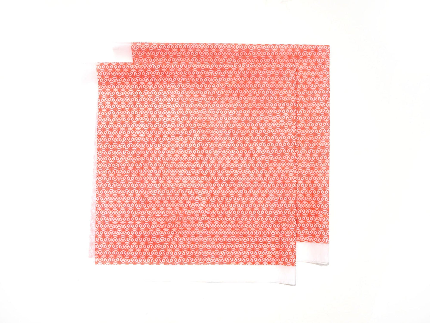 Furoshiki Style Reusable Wrapping Cloths - Red Asanoha