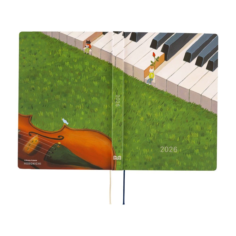 Hobonichi - 2026 HON, Hiroko Kubota: Waiting on the Chord | A5 English