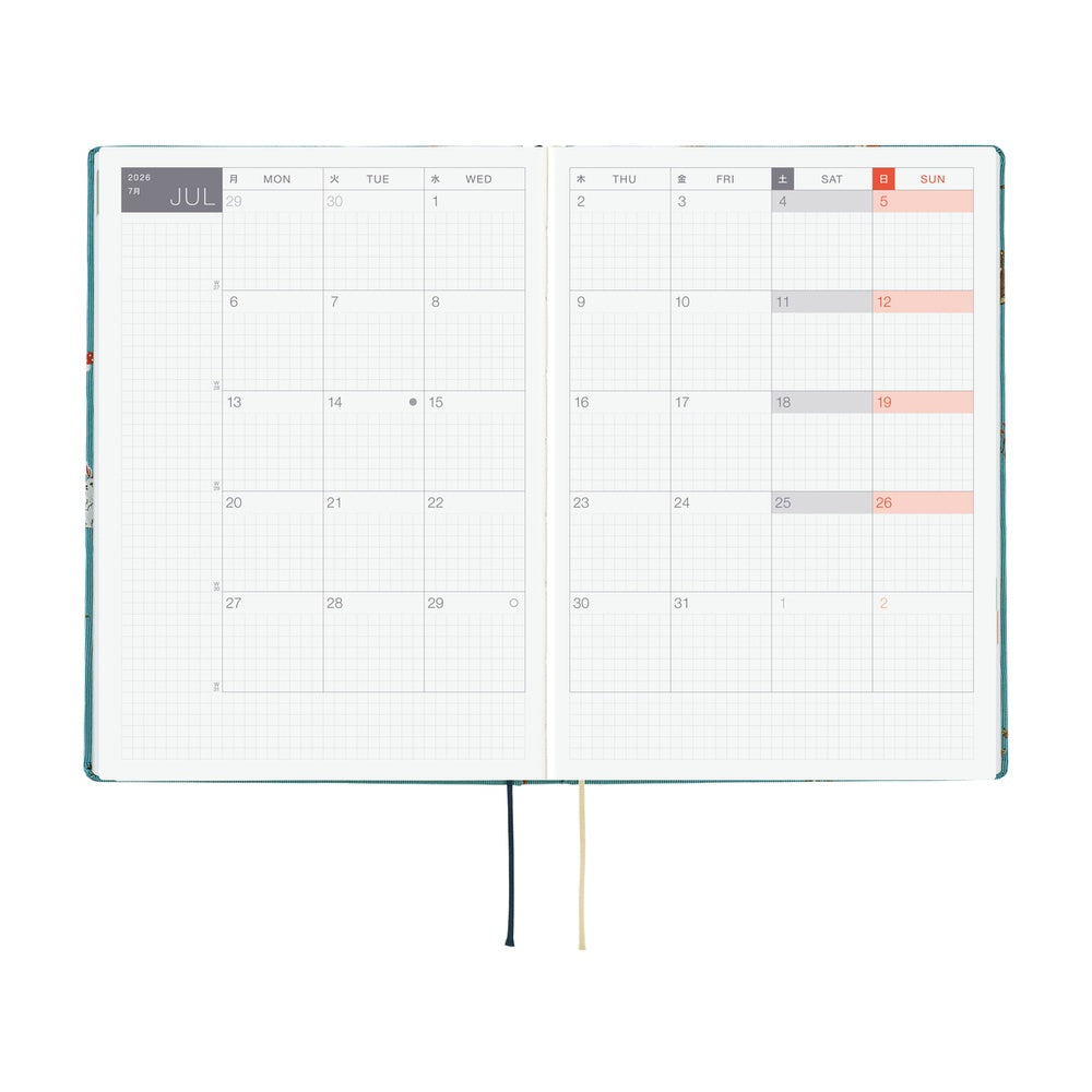 Hobonichi - 2026 HON, Bow & Tie: In the Forest | A5 English