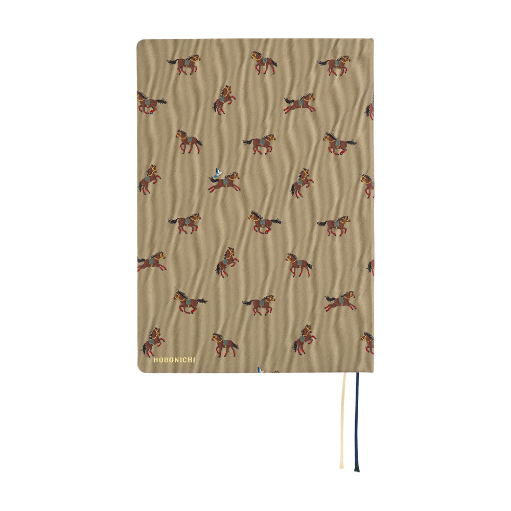 Hobonichi - 2026 HON, Bow & Tie: Galloping Horses | A5 English