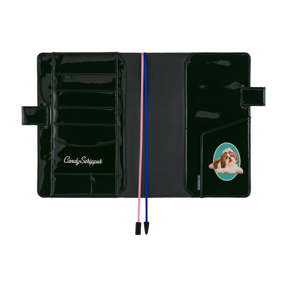 Hobonichi - Candy Stripper: Random Dog & Cat (Black) | A5 Cousin Cover