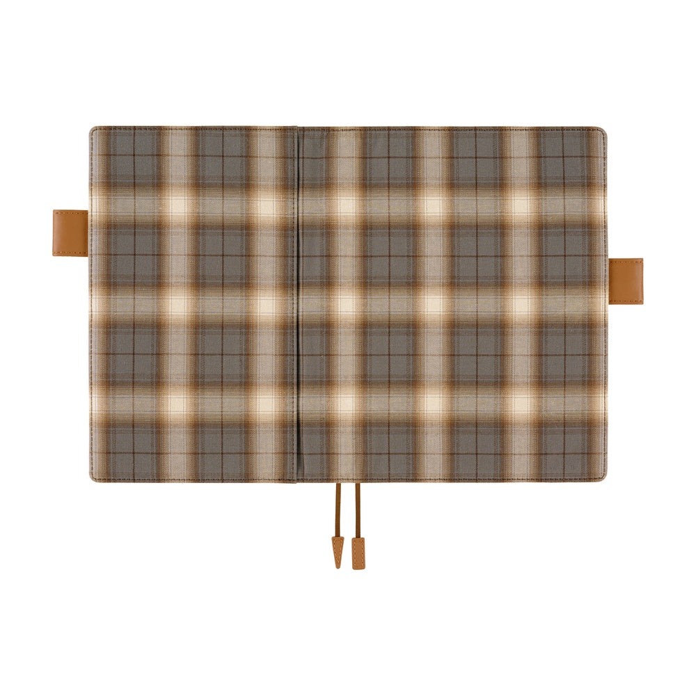 Hobonichi - Shirt Fabric: Foggy Plaid | A5 Cousin Cover