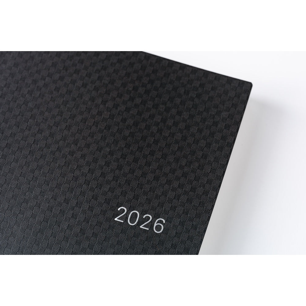 Hobonichi - 2026 HON, Paper Series: Black Gingham | A6 English