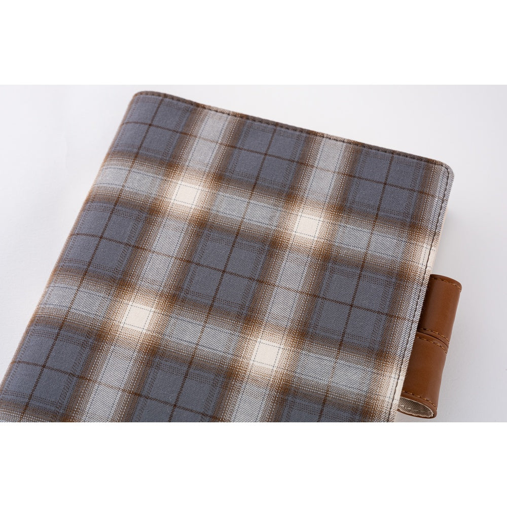 Hobonichi - Shirt Fabric: Foggy Plaid | A5 Cousin Cover
