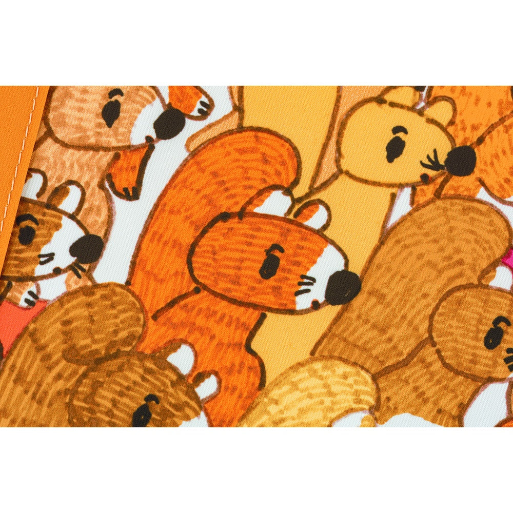 Hobonichi - 100%ORANGE: Squirrel Squadron | A6 Techo Cover