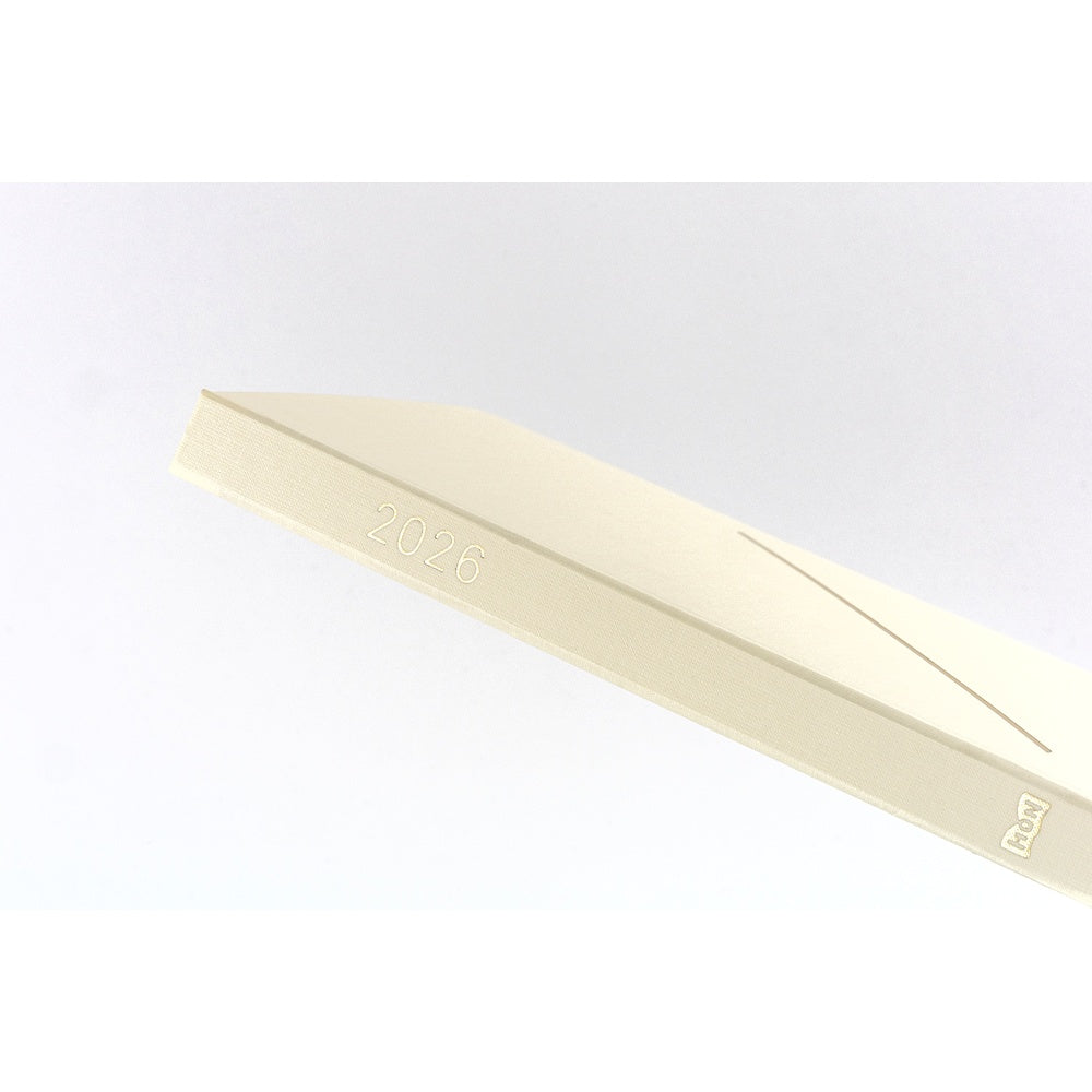 Hobonichi -2026 HON, Slash (Ivory) | A5 English