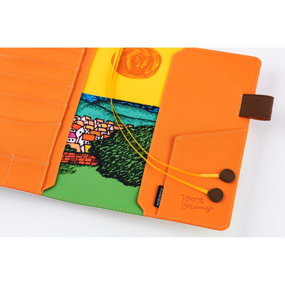 Hobonichi - 100%ORANGE: Where’s the Squirrel Going | A5 Cousin Cover