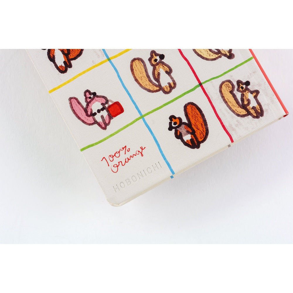 Hobonichi - 2026 Weeks, 100%ORANGE: Squirrel’s Moving Day | English