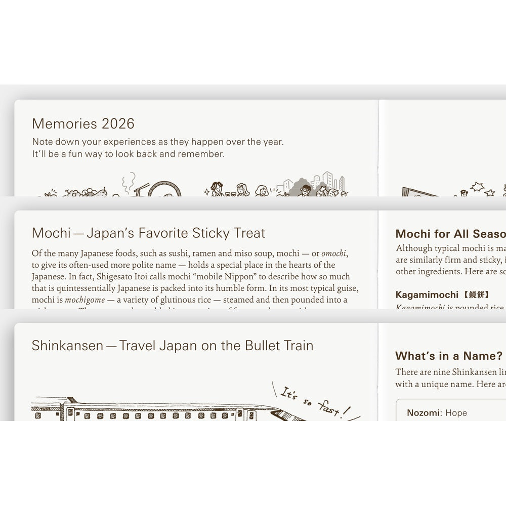 Hobonichi - 2026 Techo Planner Book | A6 English
