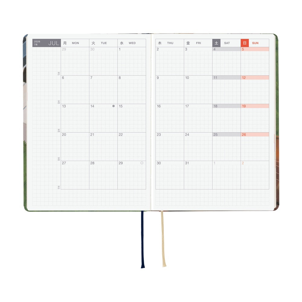 Hobonichi - 2026 HON, Hiroko Kubota: Waiting on the Chord | A6 English