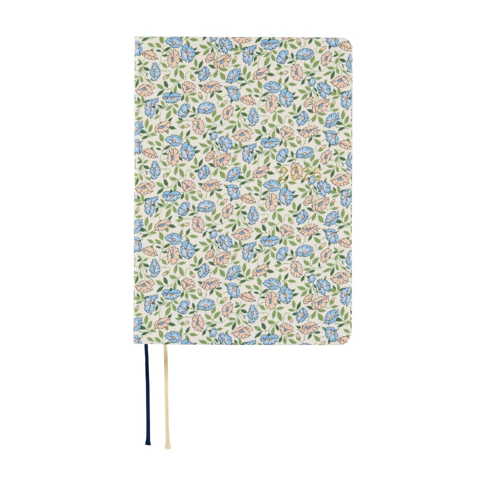 Hobonichi - 2026 HON, Liberty Fabrics: Sasha Kiora | A6 English