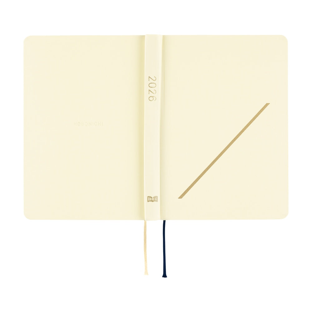 Hobonichi - 2026 HON, Slash (Ivory) | A6 English