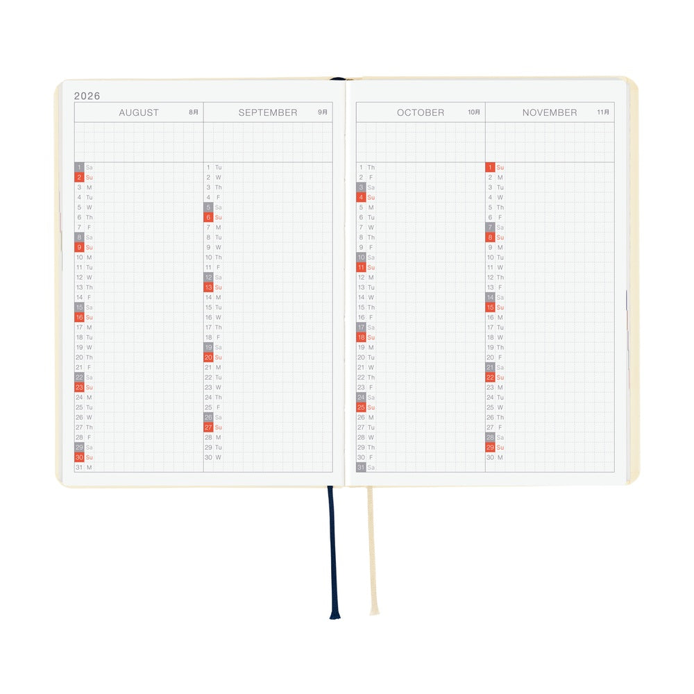 Hobonichi - 2026 HON, Slash (Ivory) | A6 English