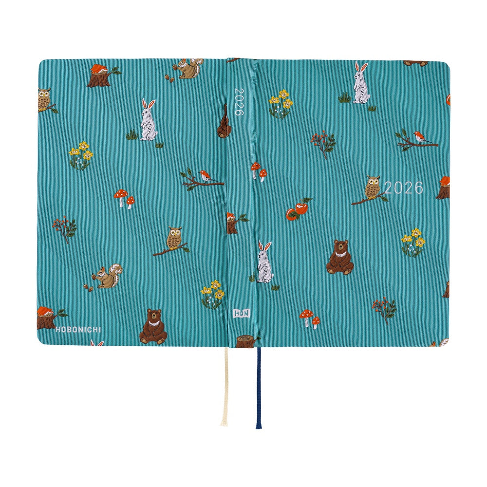 Hobonichi - 2026 HON, Bow & Tie: In the Forest | A6 English