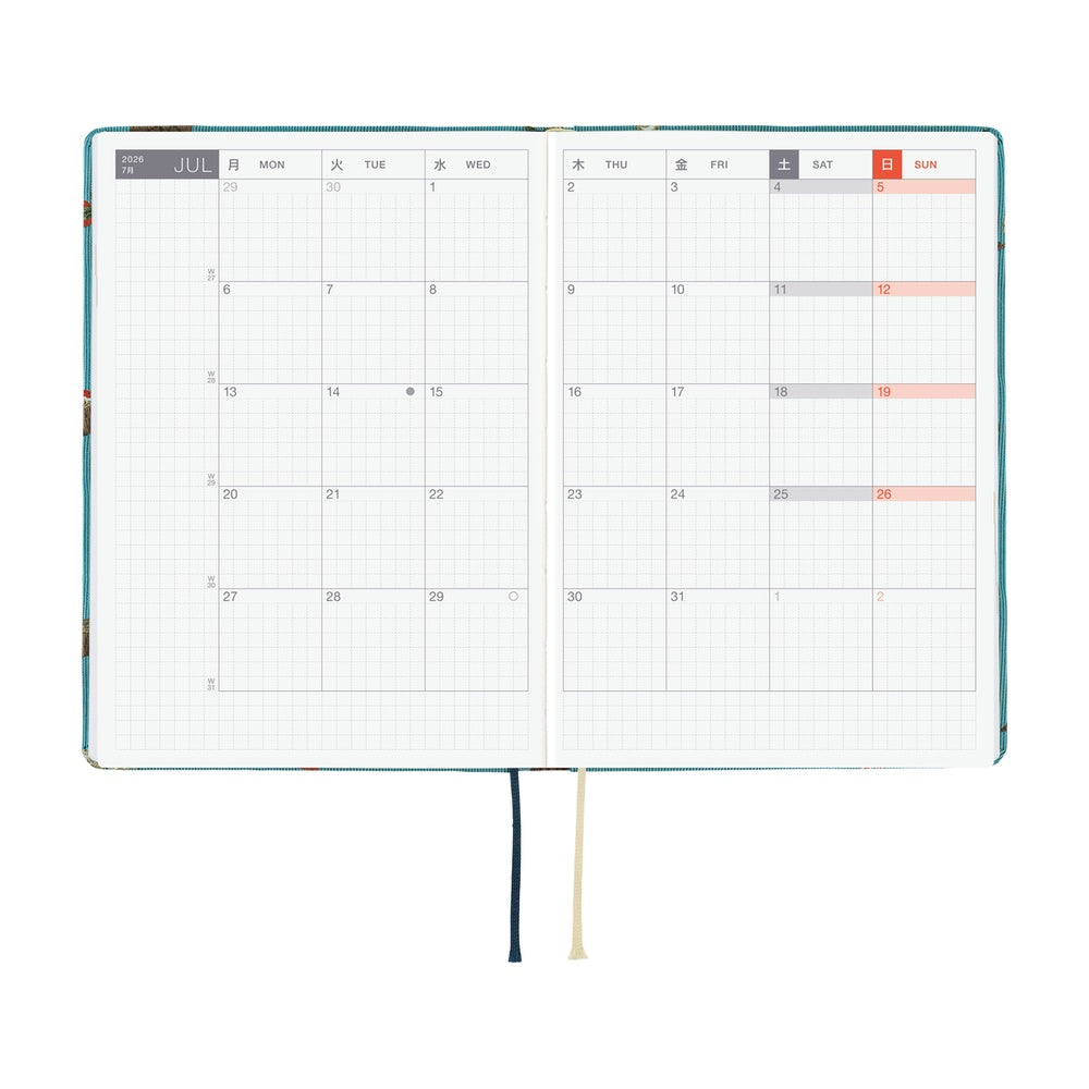Hobonichi - 2026 HON, Bow & Tie: In the Forest | A6 English