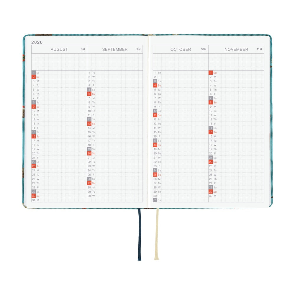 Hobonichi - 2026 HON, Bow & Tie: In the Forest | A6 English