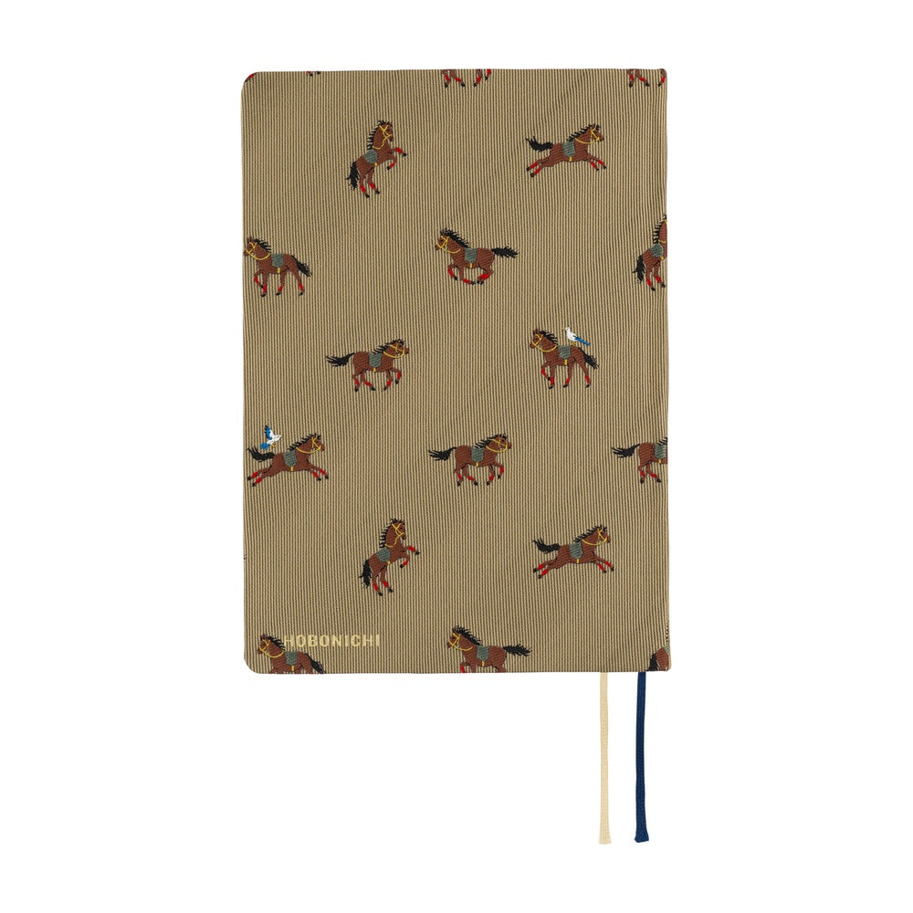 Hobonichi - 2026 HON, Bow & Tie: Galloping Horses | A6 English