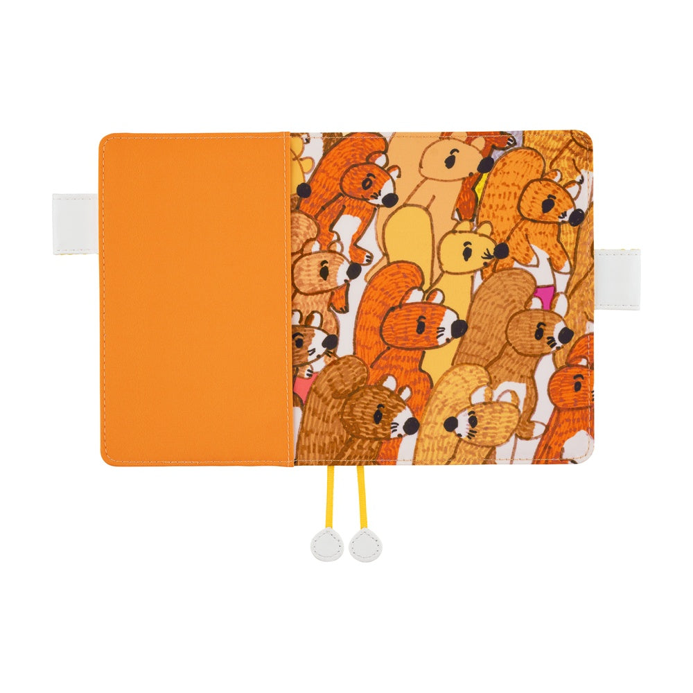 Hobonichi - 100%ORANGE: Squirrel Squadron | A6 Techo Cover
