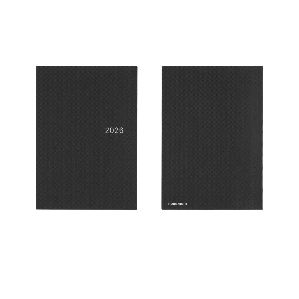 Hobonichi - 2026 HON, Paper Series: Black Gingham | A5 English