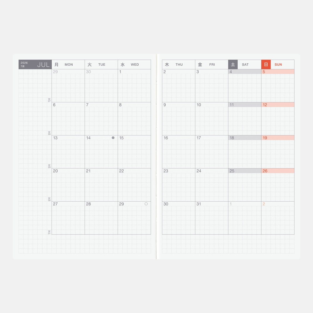 Hobonichi - 2026 Original Book | A6 English
