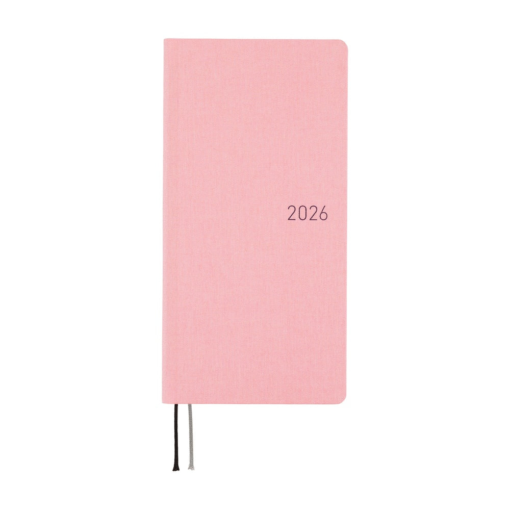 Hobonichi - 2026 Weeks, Colors: Strawberry Milk | English