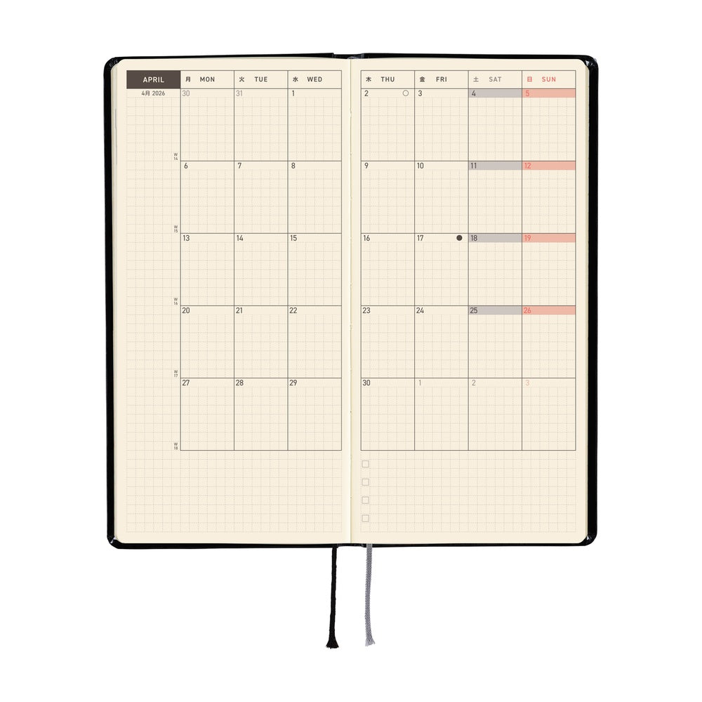 Hobonichi - 2026 Weeks, Yumi Kitagishi: White Cat's Daily Life | English