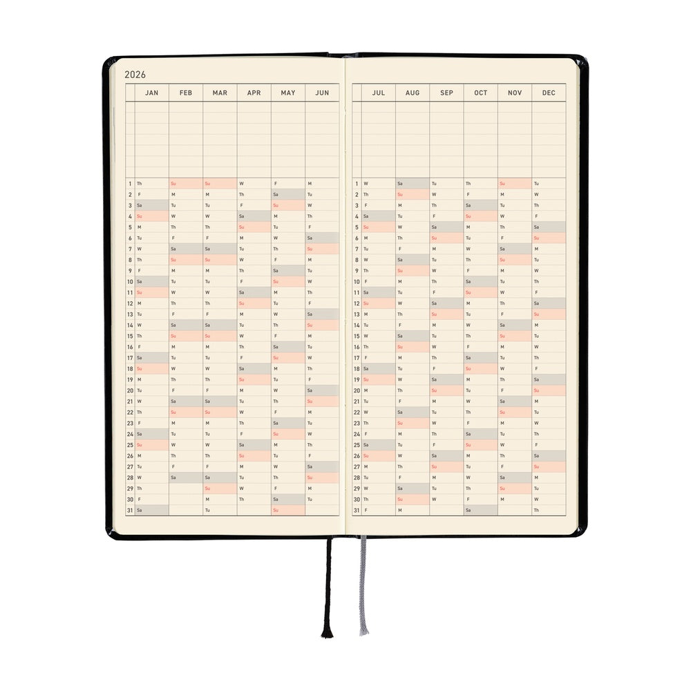 Hobonichi - 2026 Weeks, Yumi Kitagishi: White Cat's Daily Life | English