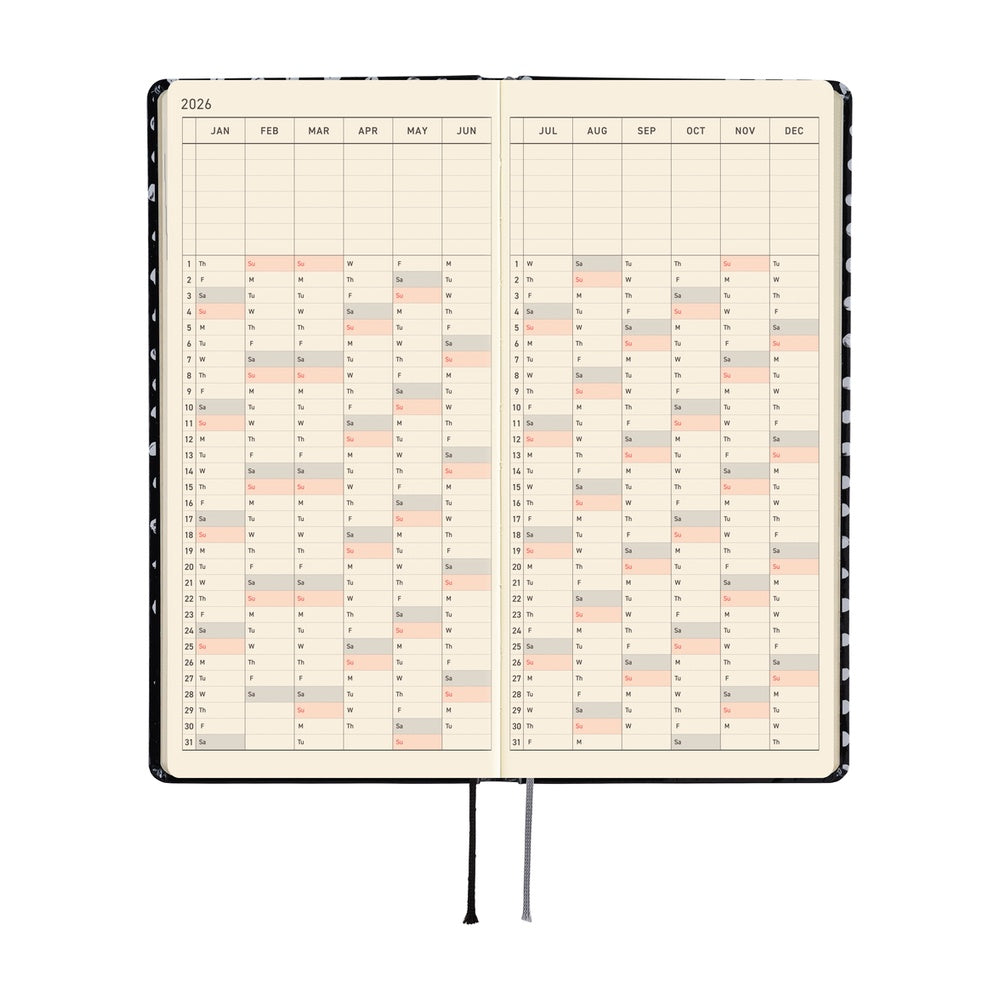 Hobonichi - 2026 Weeks, Makoto Matsubayashi: Dot | English