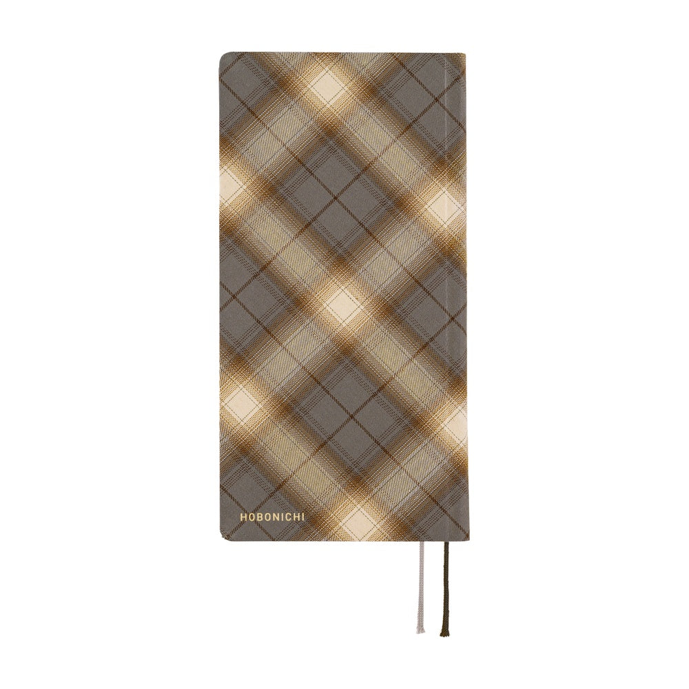 Hobonichi - 2026 Weeks, Shirt Fabric: Foggy Plaid | English