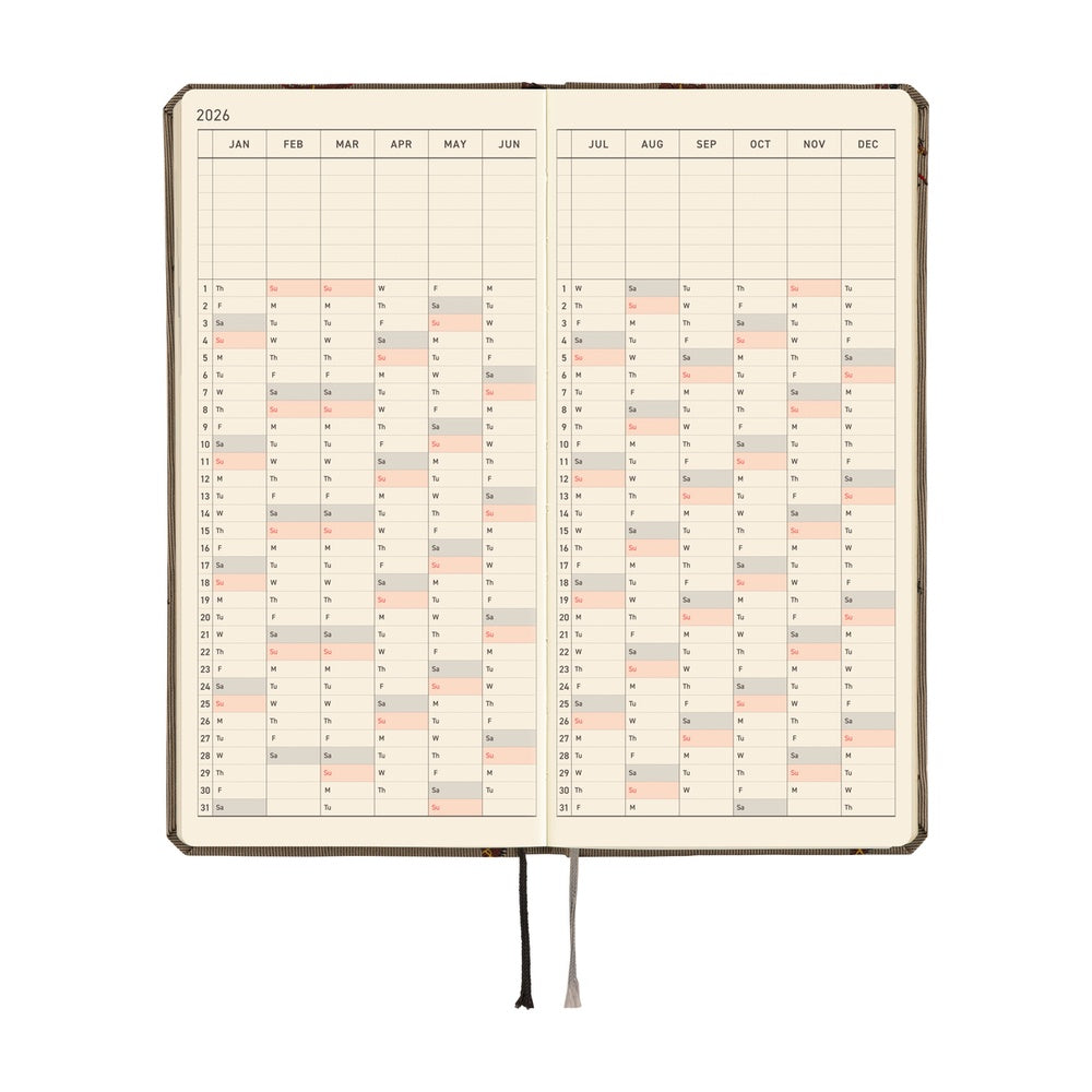 Hobonichi - 2026 Weeks, Bow & Tie: Galloping Horses | English