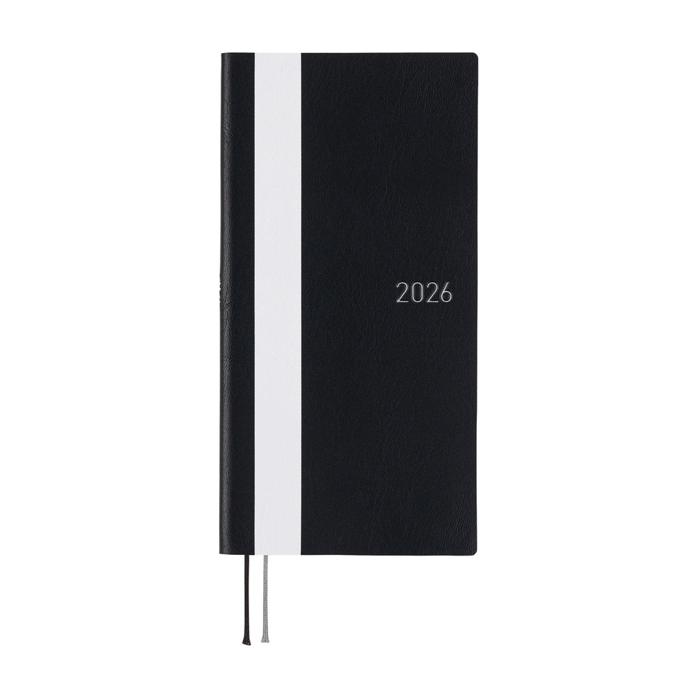 Hobonichi - 2026 Weeks, White Line: Black | English
