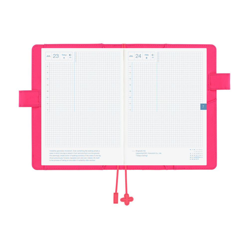 Hobonichi - Makoto Matsubayashi: Pink Flowers | A5 Cousin Cover