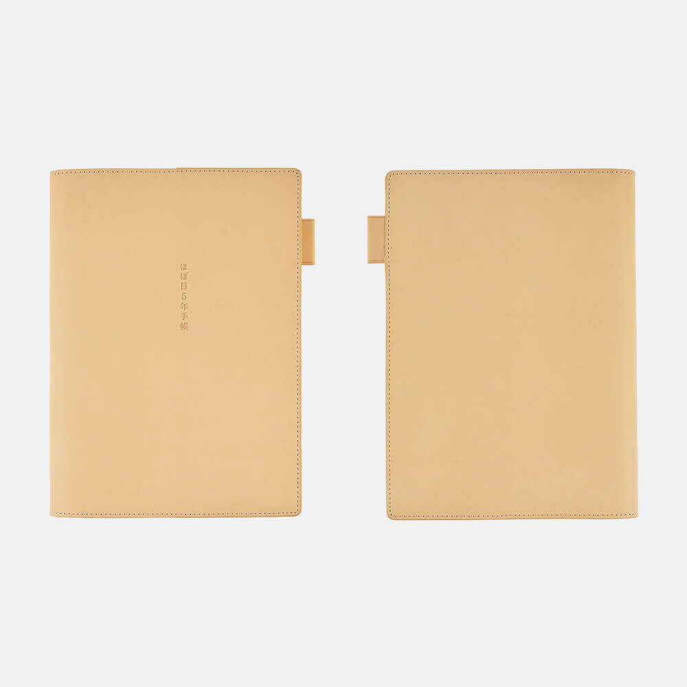 Hobonichi - Large 5-Year Techo Cover, Leather (Natural) | A5