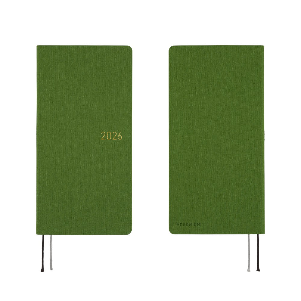 Hobonichi - 2026 Weeks, Colors: Antique Green | English