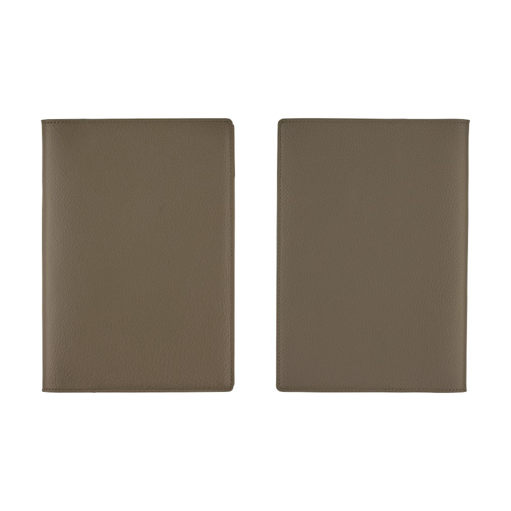 Hobonichi - Leather: Taut (Grey & Light Blue) | A5 Cousin Cover