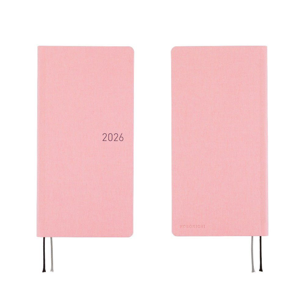 Hobonichi - 2026 Weeks, Colors: Strawberry Milk | English