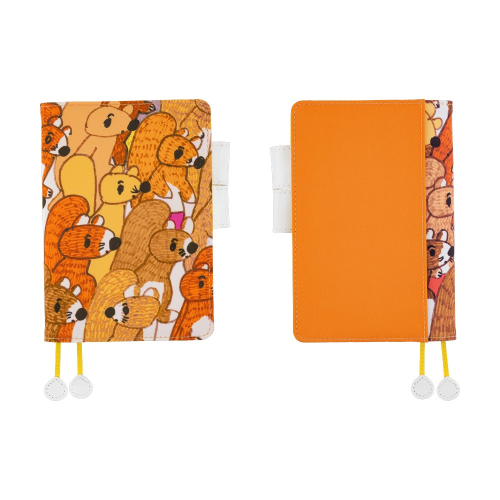 Hobonichi - 100%ORANGE: Squirrel Squadron | A6 Techo Cover