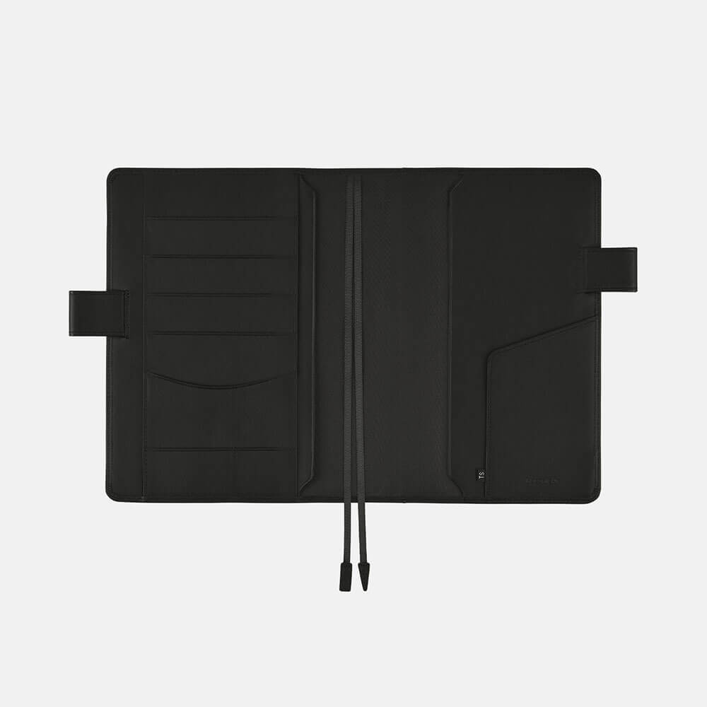 Hobonichi - Leather: TS Basic (Black) | A5 Cousin Cover