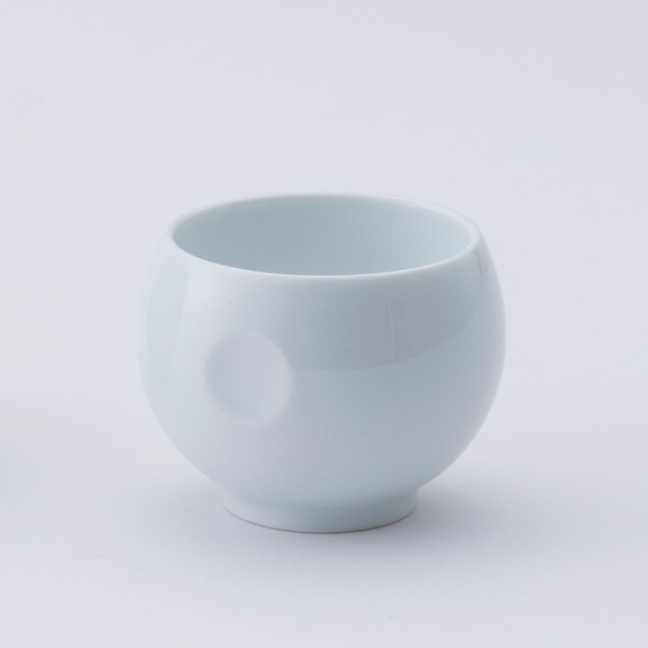 Double Walled White Porcelain Tea Cup