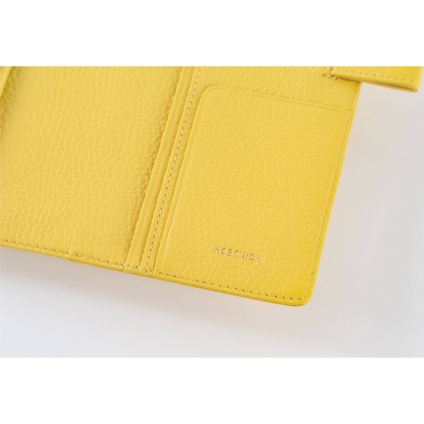 Hobonichi - Leather: Brilliant Yellow | A6 Techo Cover